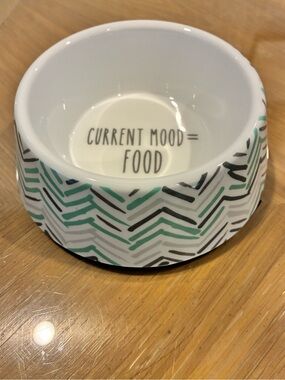 NWT Chewy “frisco” Melamine Pet Bowl CHEVRON, 12 oz